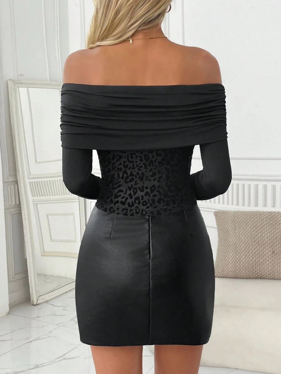 SHEIN TOPS INAWLY Women's Off - Shoulder Long Sleeve - PINK SHOP EG