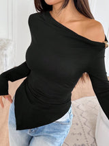 SHEIN TOPS StreetHx Stylish And Elegant Women's Tops Off - Shoulder - PINK SHOP EG