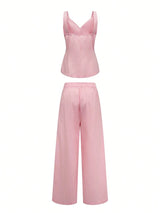 SHEIN Two - piece Understated Luxury Outfit: Inspired By Soft Pink - PINK SHOP EG