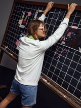 SHEIN X Tianjian Drop Shoulder Shell Print Pullover A4C - PINK SHOP EG