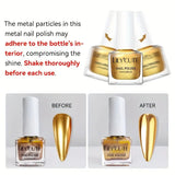 Temu LILYCUTE 7ml Mirror Metallic Nail Polish ممنوع الفتح I3 - PINK SHOP EG