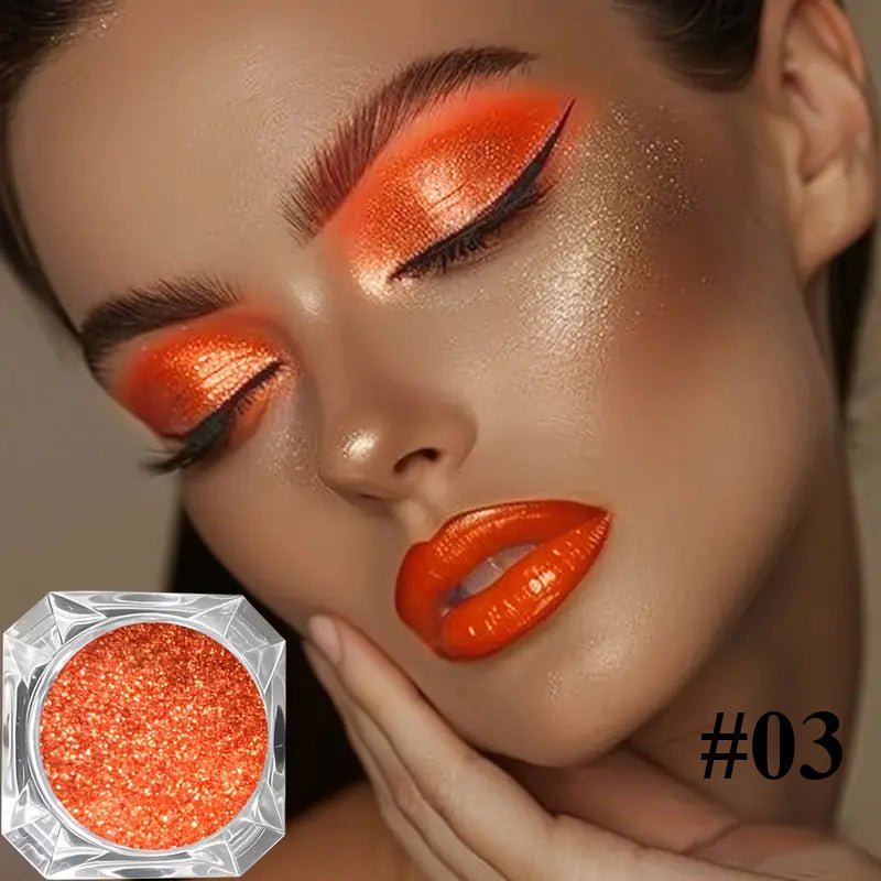 Temu Metal Series Glittering Eye Shadow Powder ممنوع الفتح I2 - PINK SHOP EG