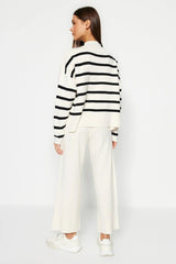 Trendyol Ecru Striped Bottom - Top Set B3C - PINK SHOP EG