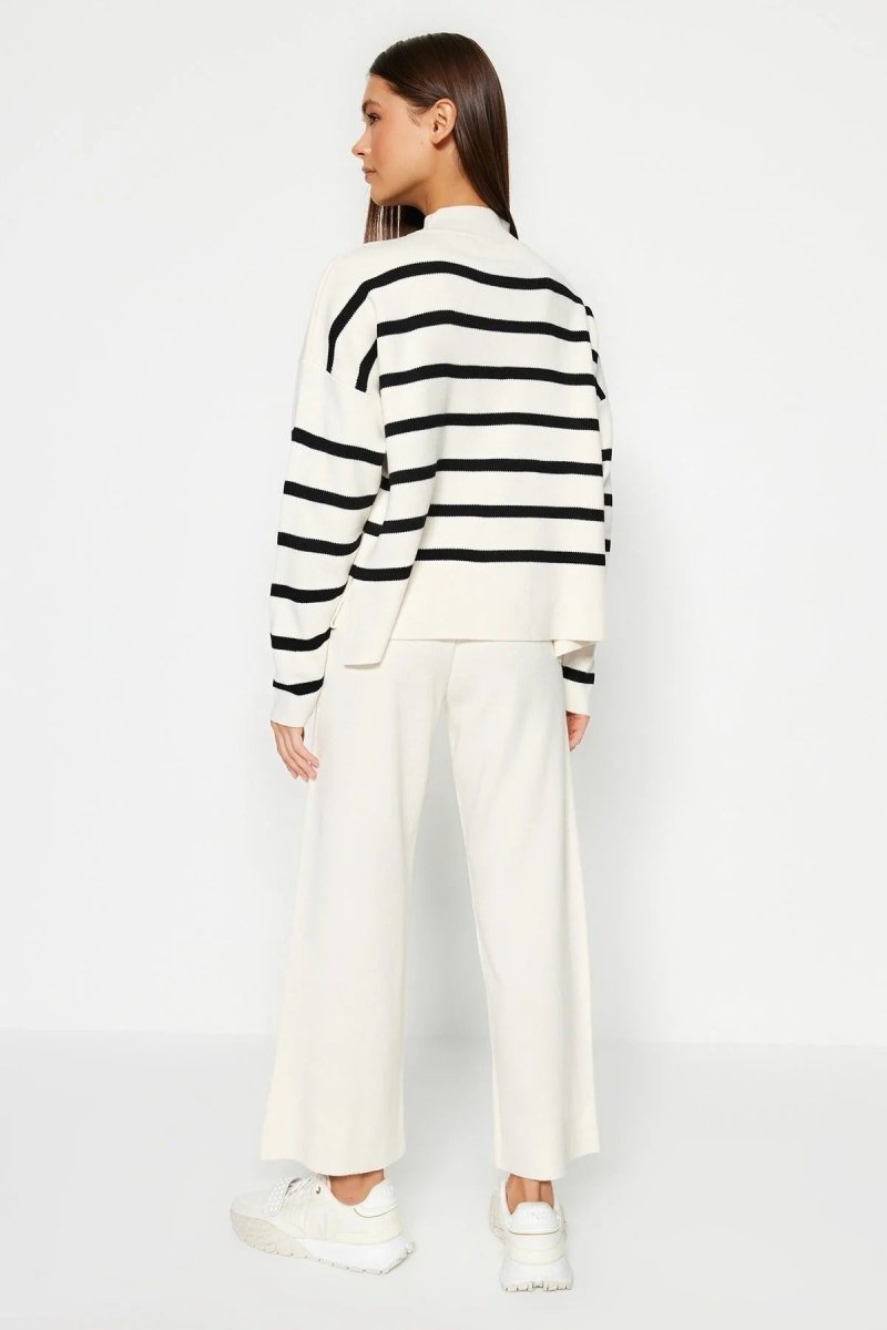 Trendyol Ecru Striped Bottom - Top Set B3C - PINK SHOP EG