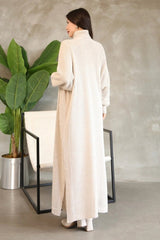 Trendyol Turtleneck Long Sleeve Ankle Length Solid Color B3B - PINK SHOP EG