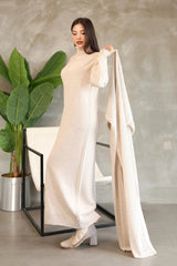 Trendyol Turtleneck Long Sleeve Ankle Length Solid Color B3B - PINK SHOP EG