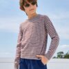 SHEIN Boys Drop Shoulder Striped Sweater
