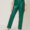 SHEIN Girls Elastic Waist PU Leather Pants