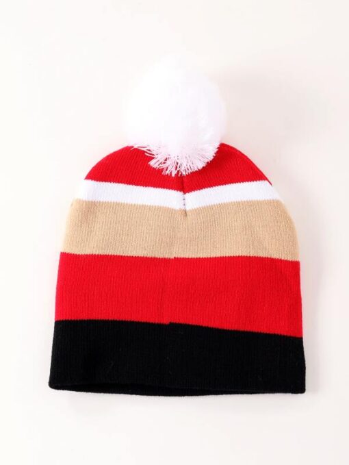 Shein Toddler Kids Christmas Pattern Beanie - Image 2