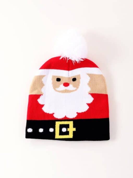 Shein Toddler Kids Christmas Pattern Beanie