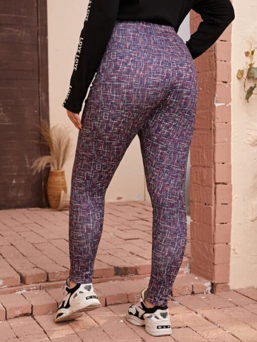 Shein Plus High Waist Space Dye Leggings - Image 2