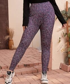 Shein Plus High Waist Space Dye Leggings