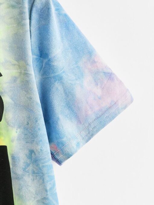 SHEIN Boys Tie Dye Letter Graphic Tee - Image 3