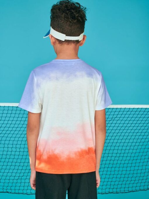 SHEIN Boys Tie Dye Patched Detail Tee - Image 2