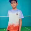 SHEIN Boys Tie Dye Patched Detail Tee