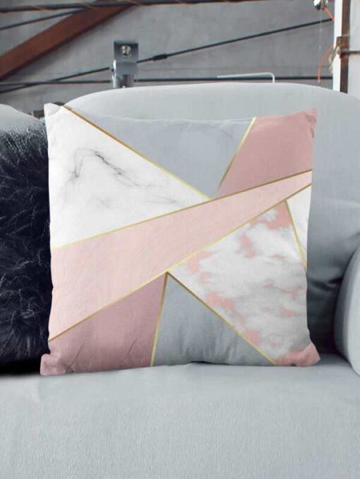 Shein Geometric Pattern Cushion Cover Without Filler - Image 2