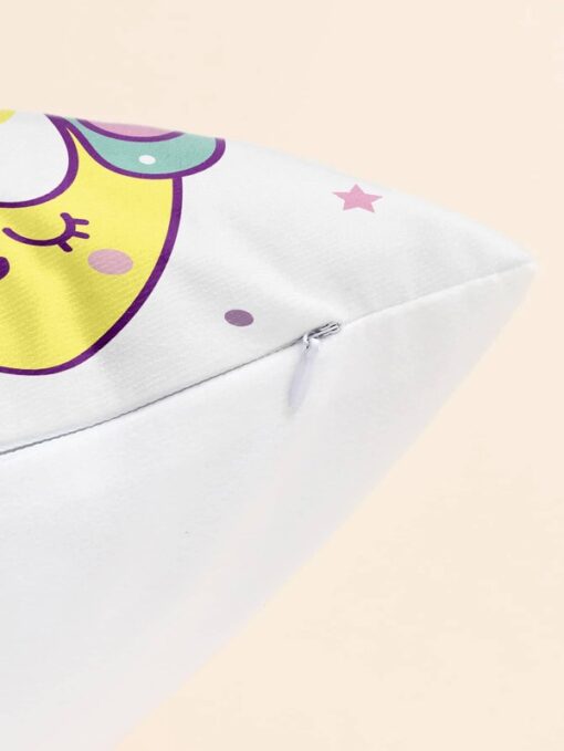 Shein Kids Cartoon Unicorn Print Cushion Cover Without Filler - Image 2