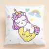 Shein Kids Cartoon Unicorn Print Cushion Cover Without Filler