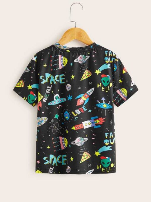 SHEIN Boys Graffiti Print Tee - Image 2