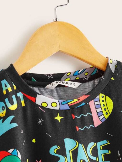 SHEIN Boys Graffiti Print Tee - Image 3