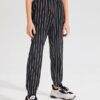SHEIN Boys Knot Waist Striped Pants