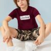 SHEIN Boys Slogan Graphic Top