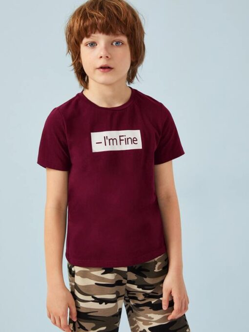 SHEIN Boys Slogan Graphic Top - Image 3