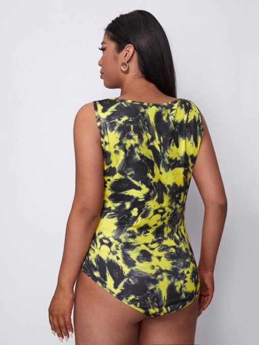 Shein Plus Graphic Print Tank Bodysuit - Image 2