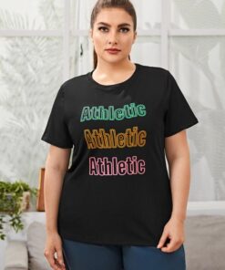 Shein Plus Letter Graphic Sports Tee