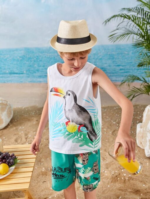 SHEIN Boys Animal Print Tank Top - Image 3