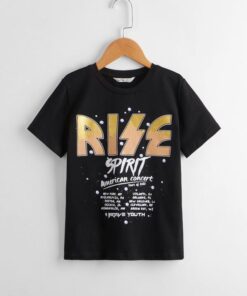 SHEIN Boys Slogan Graphic Tee