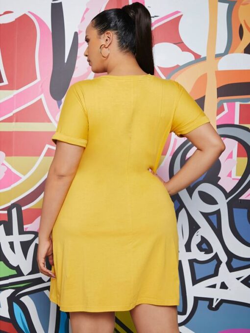 SHEIN Plus Figure Print Dress
