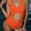 Shein Cut-out Front One Piece Swimsuit