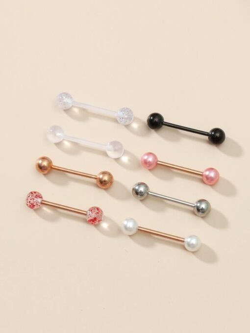 SHEIN 8pcs Tongue Barbell Ring - Image 2
