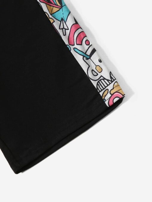 SHEIN Boys Letter & Graphic Print Tee and Shorts Set - Image 4