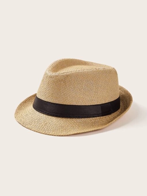 SHEIN Toddler Kids Belt Decor Straw Hat - Image 2