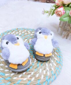 Penguin fluffy slippers