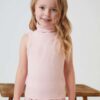 SHEIN BASICS Toddler Girls Rolled Neck Tank Top