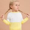 SHEIN Toddler Girls Colorblock Sweater