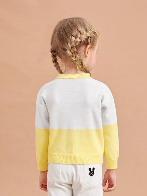 SHEIN Toddler Girls Colorblock Sweater - Image 2