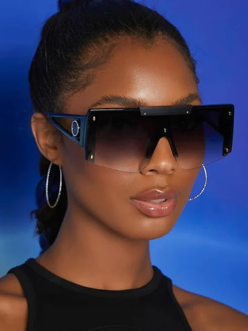 SHEIN Flat Top Tinted Lens Fashion Glasses - Image 3