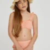 SHEIN Girls Ruffle Ruched Bikini Swimsuit
