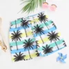 Shein Boys Coconut Tree Print Swim Shorts