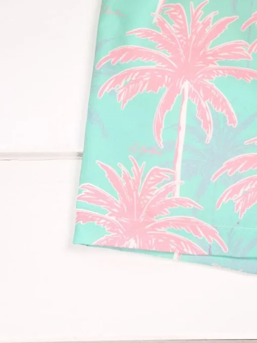 Shein Boys Tropical Print Drawstring Swim Shorts - Image 4
