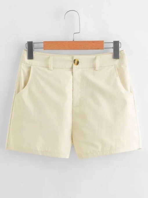 SHEIN Solid Straight Shorts