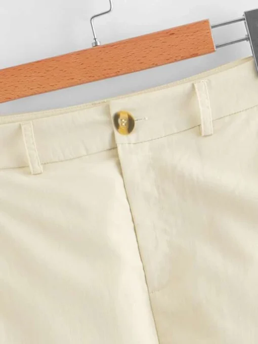 ROMWE Solid Cuffed Shorts - Image 3