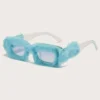 Shein Square Frame Fluffy Fashion Glasses