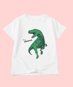 Shein Toddler Boys Dinosaur & Letter Graphic Tee