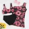 Shein Toddler Girls 3pack Floral Print Bikini Swimsuit With Cover Up Dress