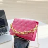 ROMWE Heart Quilted Chain Flap Square Bag